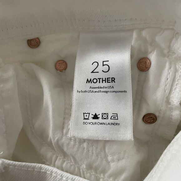 Mother Jeans The Cruiser White Flared Sz 25 - Picture 15 of 16